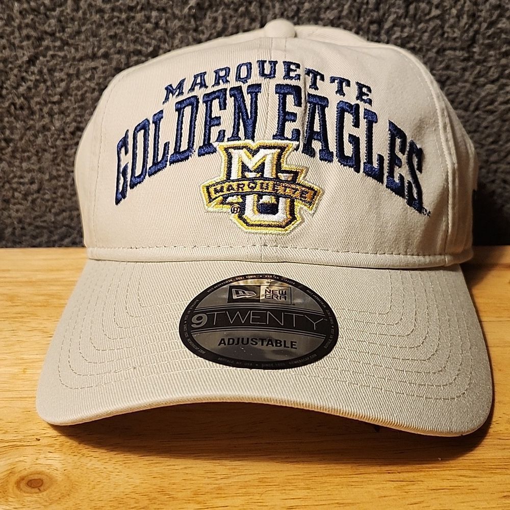 New Era Marquette Golden Eagles Tan Sliderback Hat - New